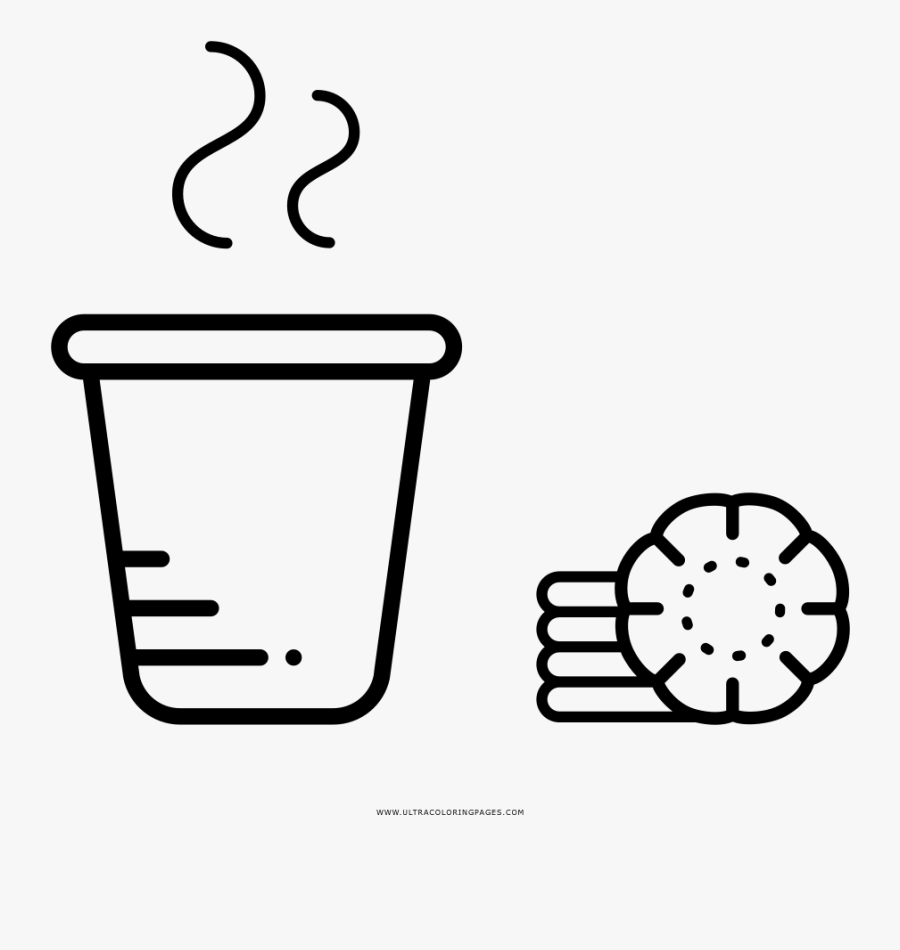 Breakfast Coloring Page - Coloring Book, Transparent Clipart