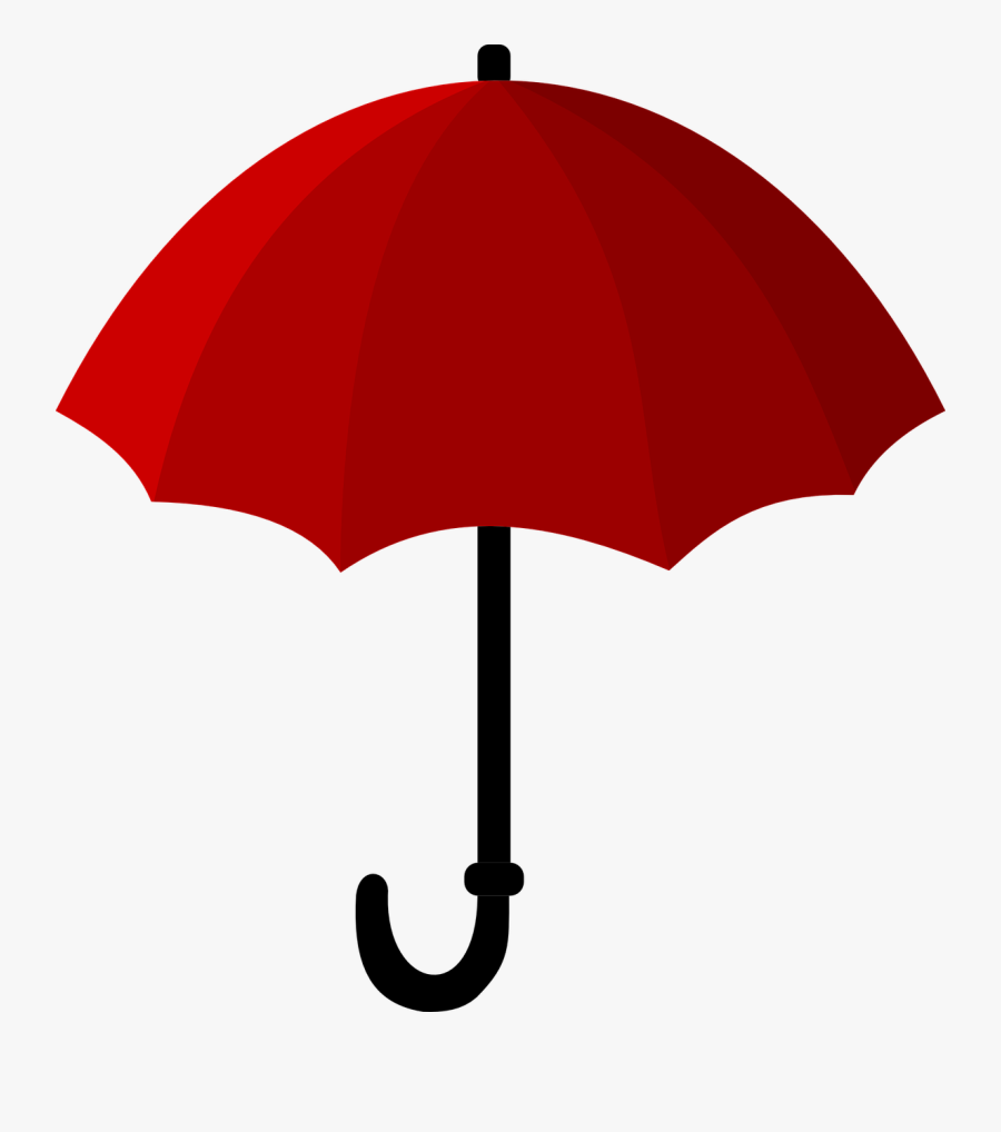 Umbrella - Transparent Background Red Umbrella Png, Transparent Clipart