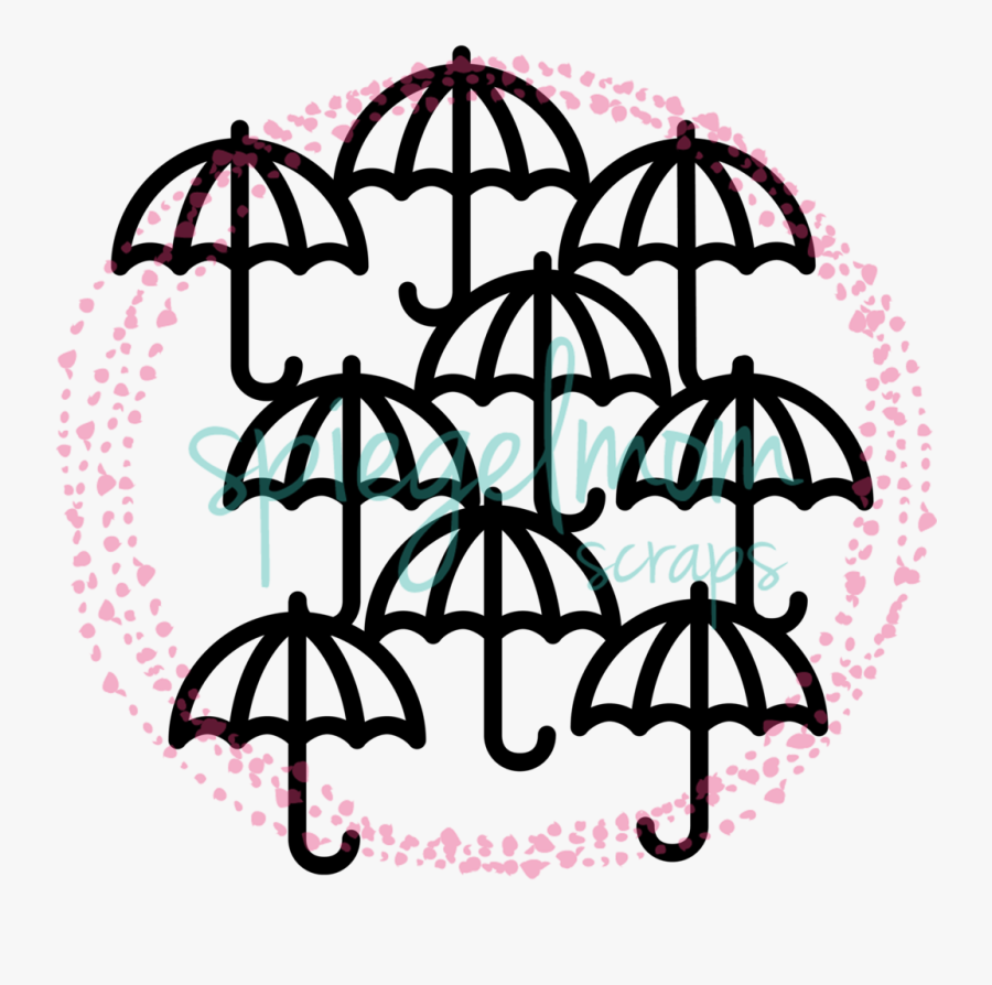 Umbrellas Background, Transparent Clipart