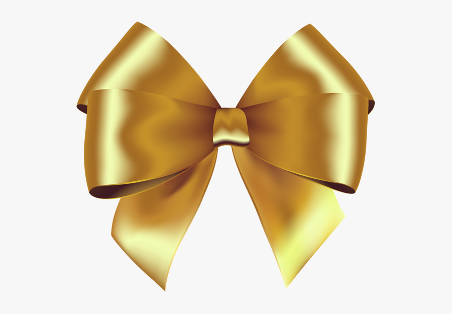 Gold Bow Png - Ribbon, Transparent Clipart