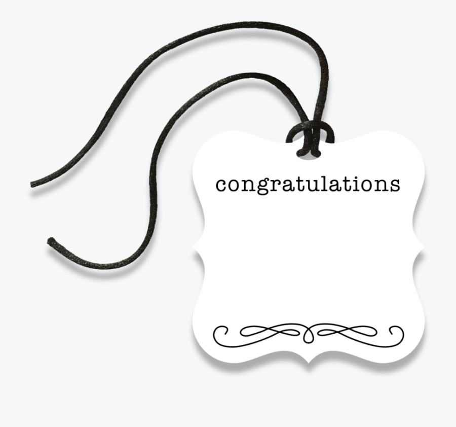 Congratulations Gift Tag - Gift, Transparent Clipart