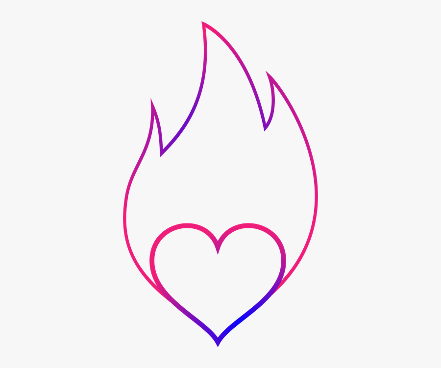 Heart, Flame, Logo, Emblem, Congratulation, Design - Heart Flame, Transparent Clipart