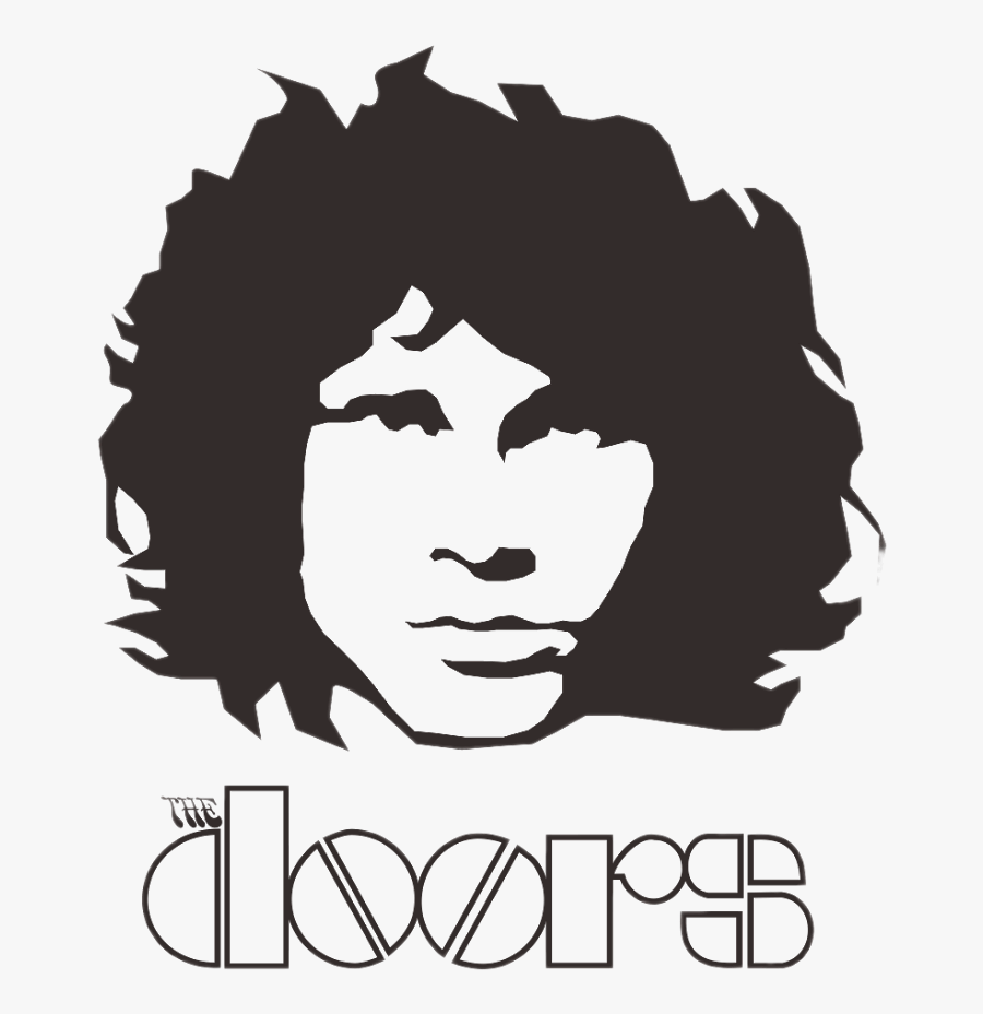 The Doors Logo Black And White - Jim Morrison The Doors Logo, Transparent Clipart