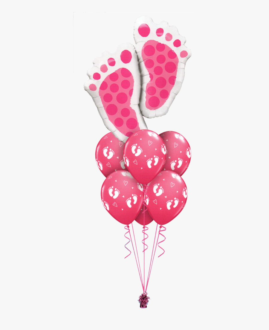 Baby Feet Balloon Bouquets, Transparent Clipart