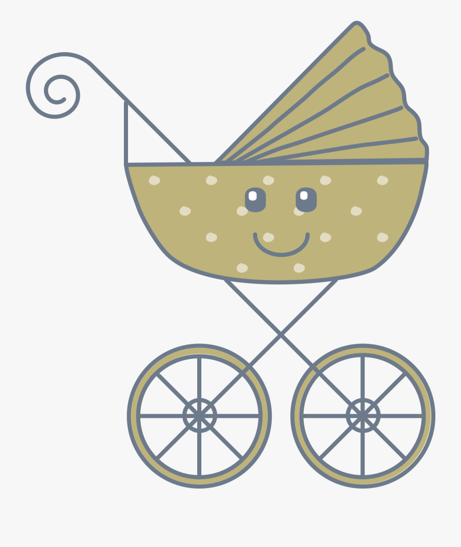 Baby Carriage Vector - Baby Carriage Silhouette, Transparent Clipart