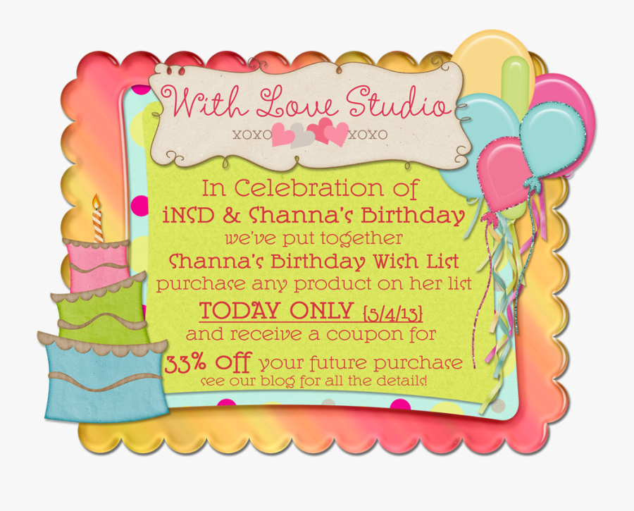Clip Coupon Birthday, Transparent Clipart