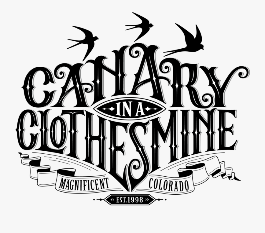 Canary In A Clothesmine - Illustration, Transparent Clipart