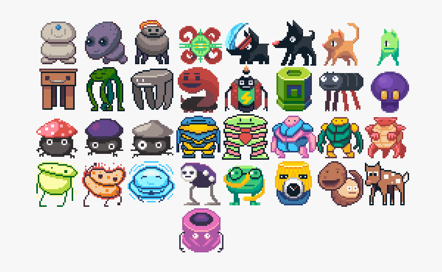 Preview - Pixel Art Creatures, Transparent Clipart