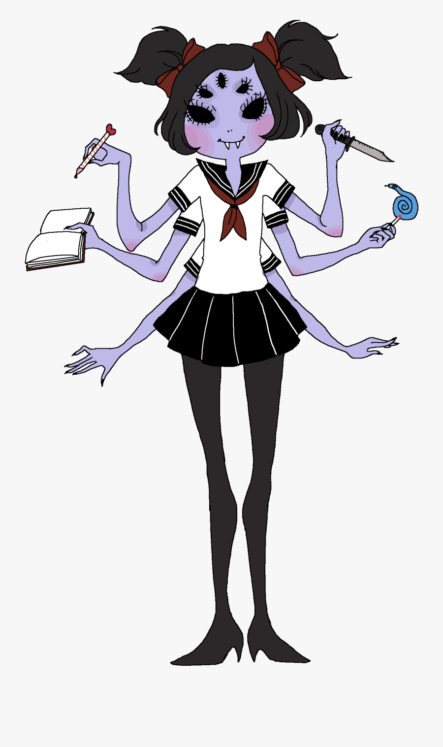 This Is Kind Of Old, But I Was Obsessed With Undertale - Undertale Muffet School, Transparent Clipart
