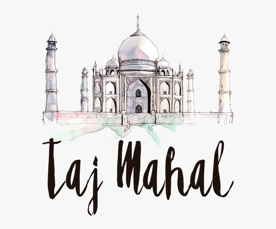 Transparent Lineas Abstractas Png - Taj Mahal Dibujo, Transparent Clipart