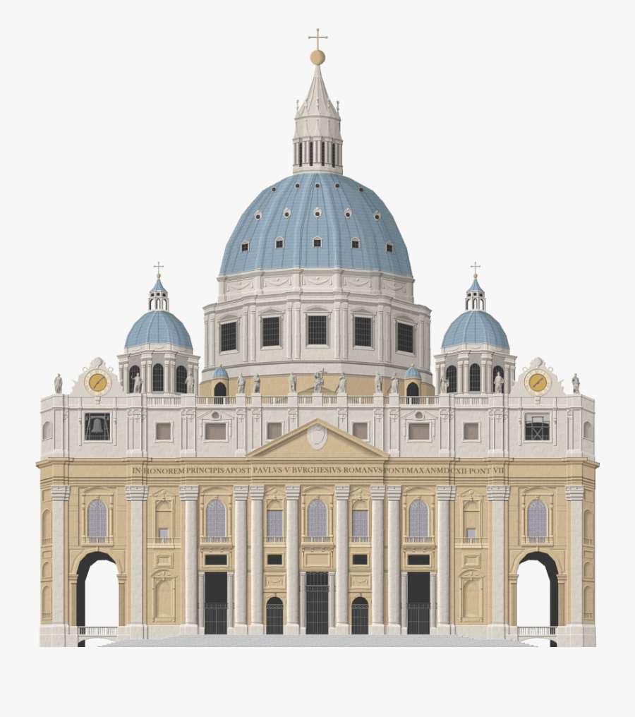Transparent Taj Mahal Png - St Peter's Basilica Png, Transparent Clipart