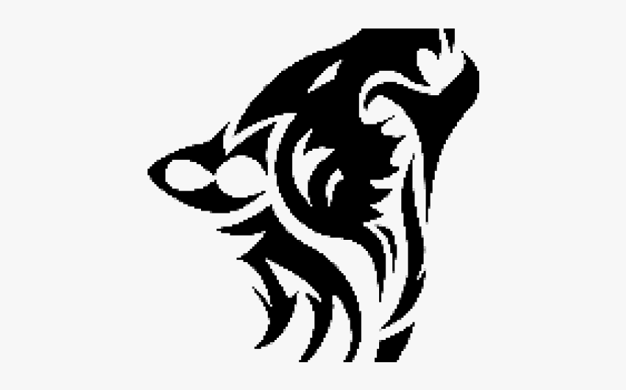 Puma Logo Clipart Tetu - Tribal Wolf Head Tattoo, Transparent Clipart