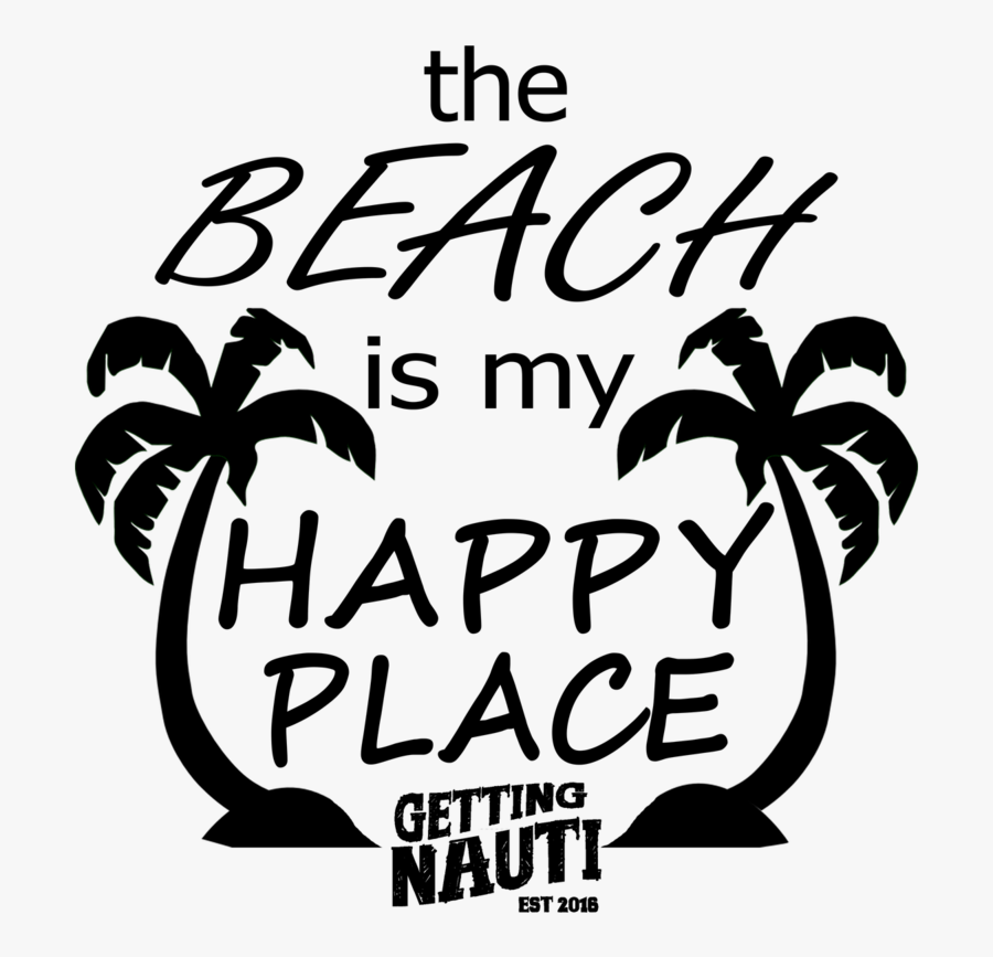 Drawing Place Beach - Illustration, Transparent Clipart