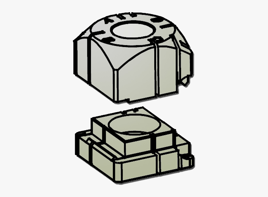 Silca D931283zr Bravo Professional Jaw, Transparent Clipart