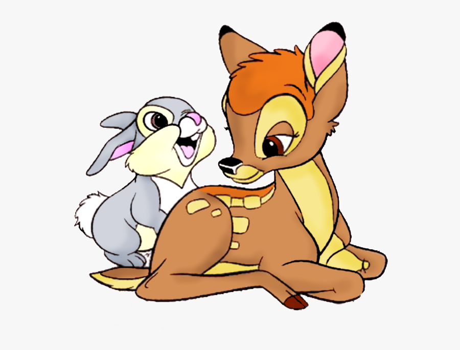 Cartoon Bambi And Thumper, Transparent Clipart