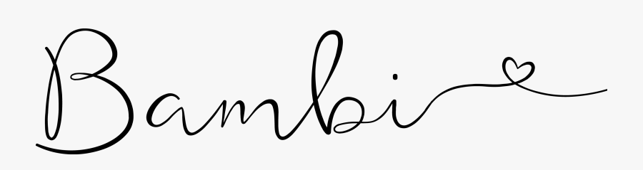Bambi - Is - Line Art, Transparent Clipart