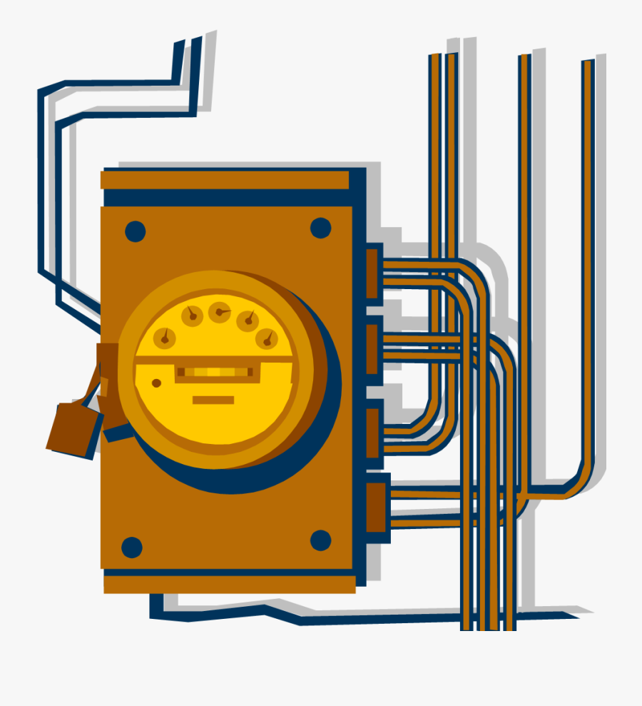 Condo Electricity Meter, Transparent Clipart