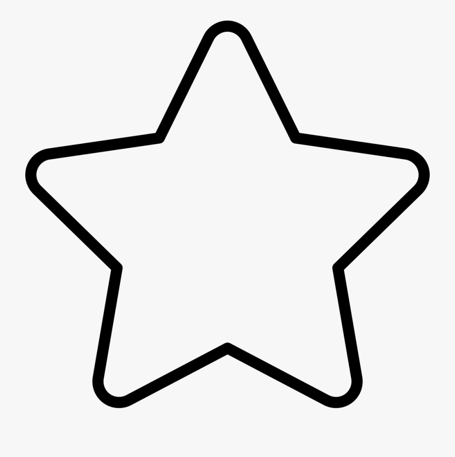Star Outline - Easy Star Coloring Pages, Transparent Clipart
