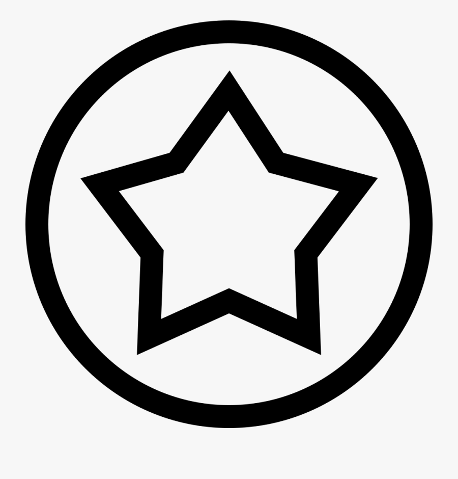 Star Outline In A Circle Line - Trusted Quality Icon Png, Transparent Clipart