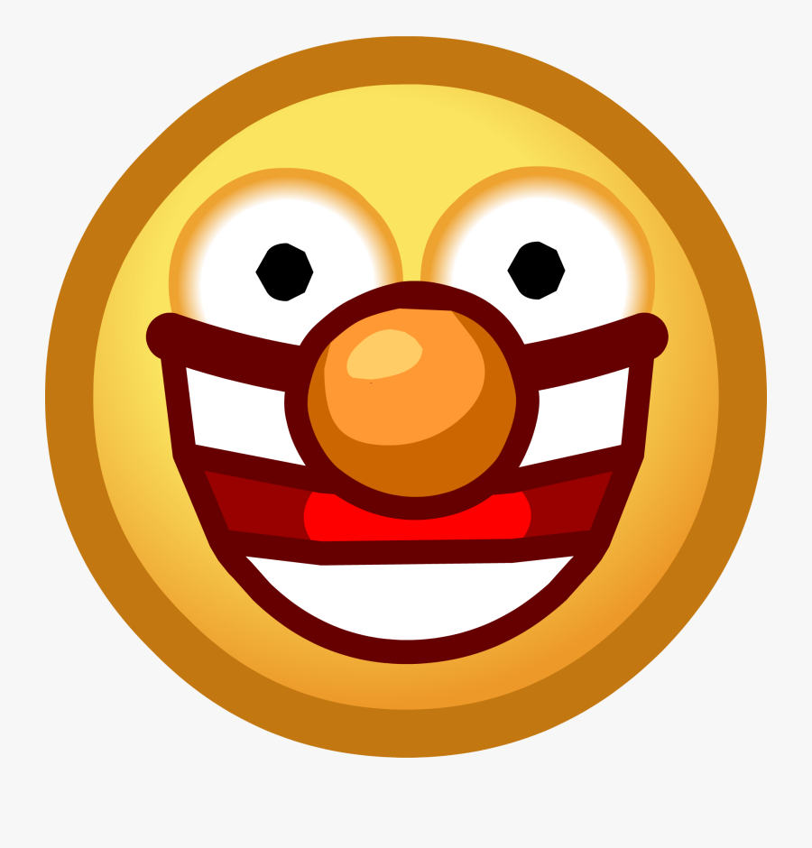 Shocking Emoji Png - Club Penguin Smile Face, Transparent Clipart