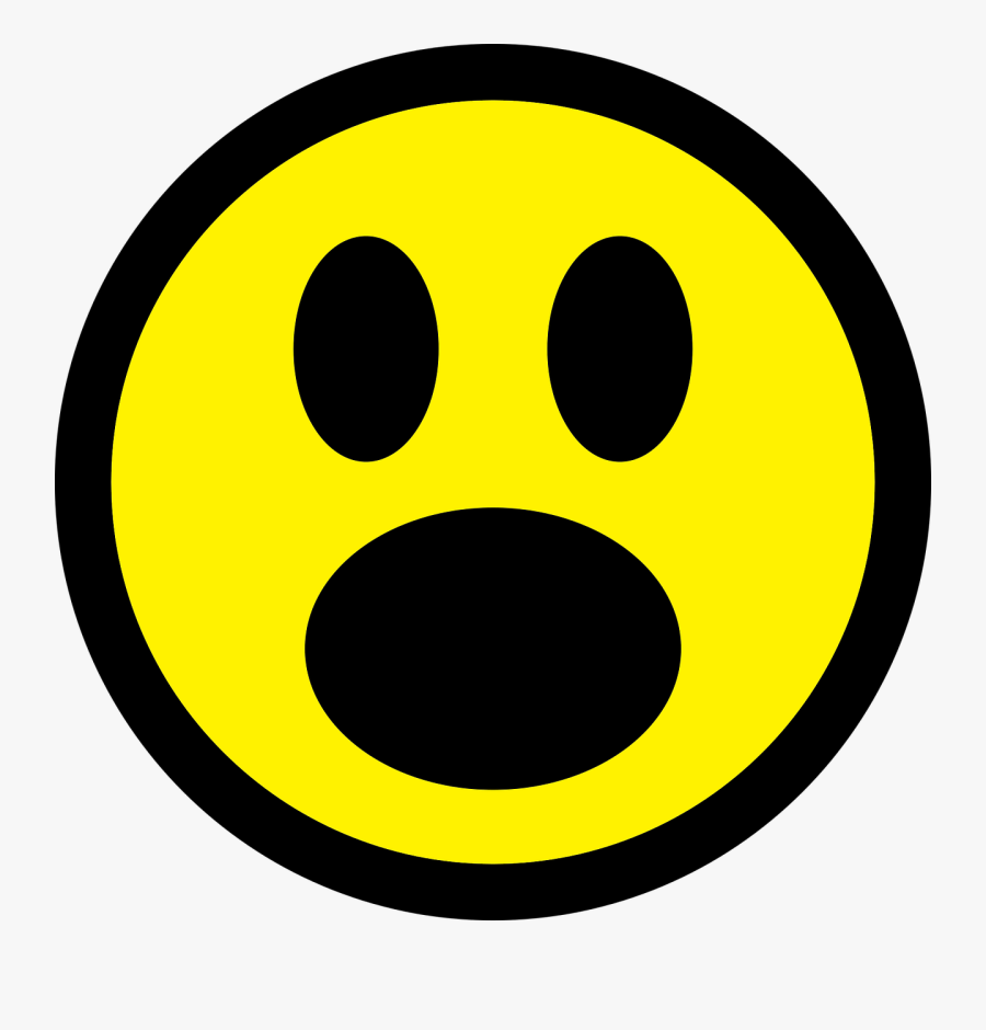 Smiley Emoticon Astonished Free Picture - Estados De Animo Asombrado, Transparent Clipart