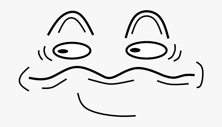 Transparent Shocked Face Png - Line Art, Transparent Clipart