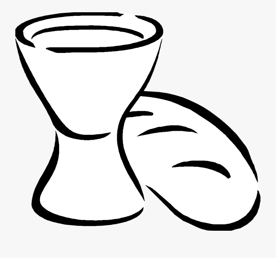 Bread And Wine Cartoon, Transparent Clipart