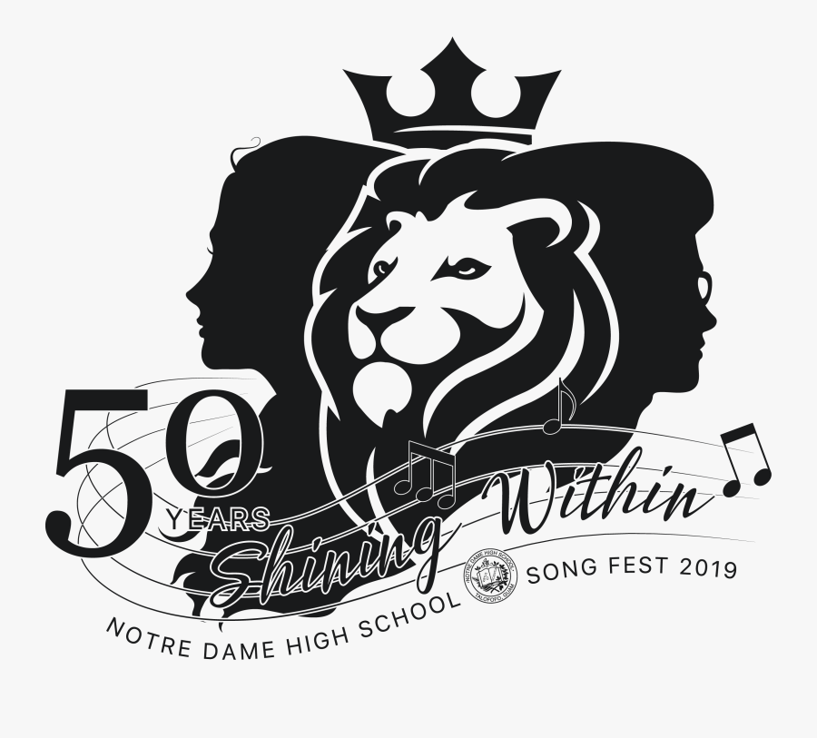 Ndhs Song Fest 2019 Logo Black-01 - Illustration, Transparent Clipart