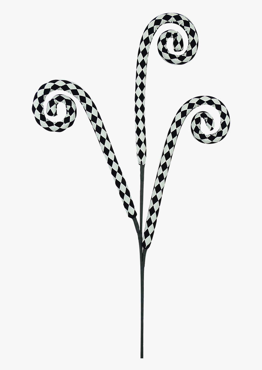 Black/white Harlequin Curly Spray - Paňák Na Řetízku S Penisem, Transparent Clipart