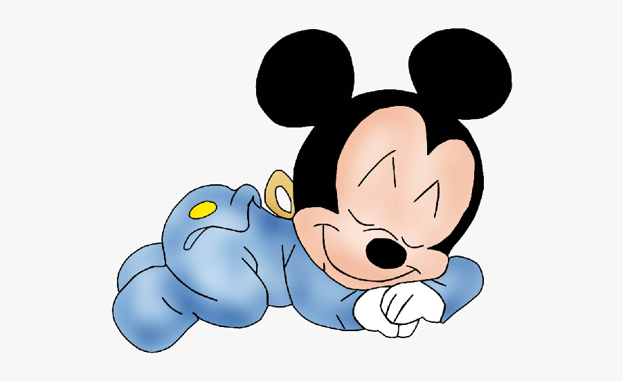 Blue Baby Mickey Mouse, Transparent Clipart