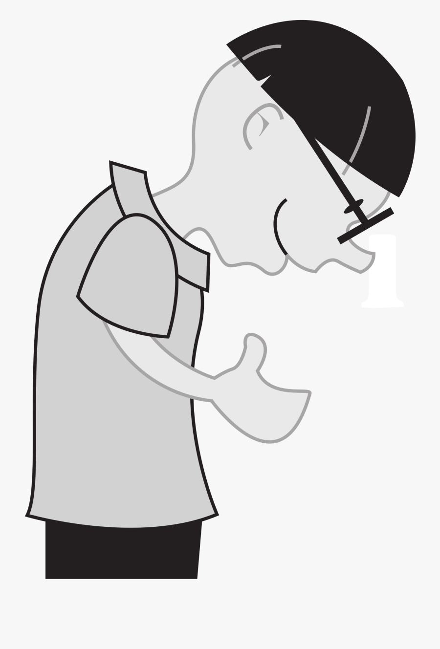 Asian Kid Clip Arts - Crazy Microscope Clipart Black And White, Transparent Clipart