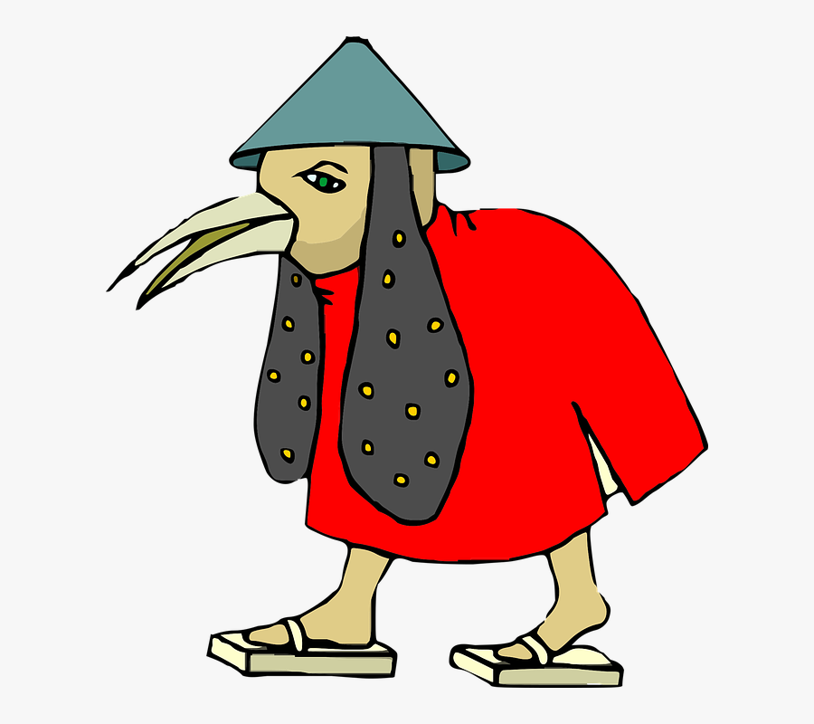 Asian, Character, Bird, Man, Dress, Fantasy, Oriental - Clip Art, Transparent Clipart