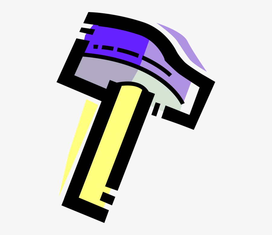 Vector Illustration Of Sledgehammer Hand Tool Used, Transparent Clipart