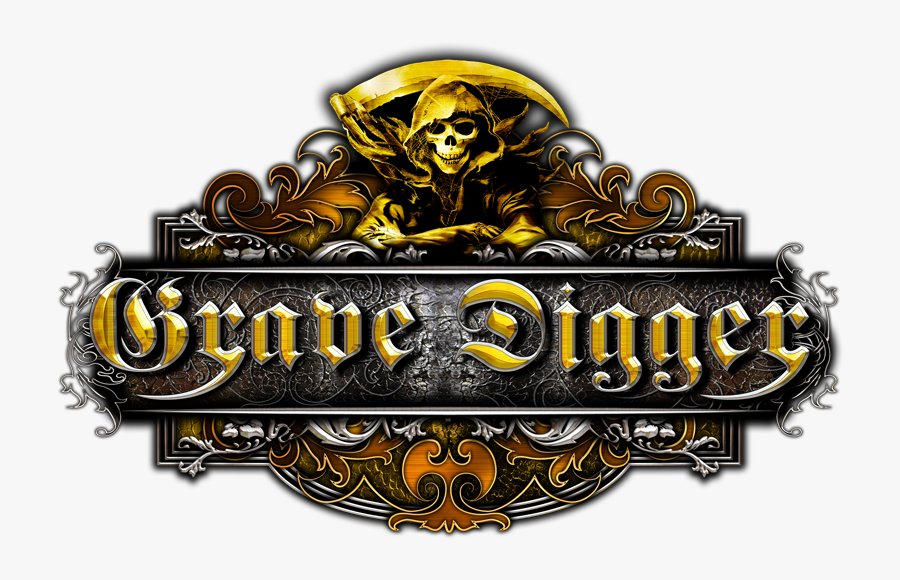Grave Digger Logo Medal - Grave Digger Band Logo, Transparent Clipart