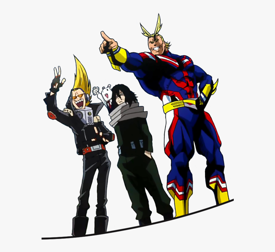 Aizawa X Present Mic , Transparent Cartoons - Aizawa X All Might, Transparent Clipart