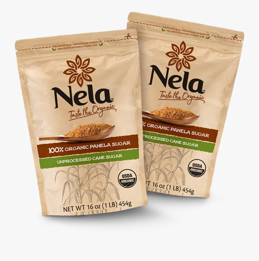 2 Pack Of 1lb Bags Of Nela Panela Sugar - White Coffee, Transparent Clipart