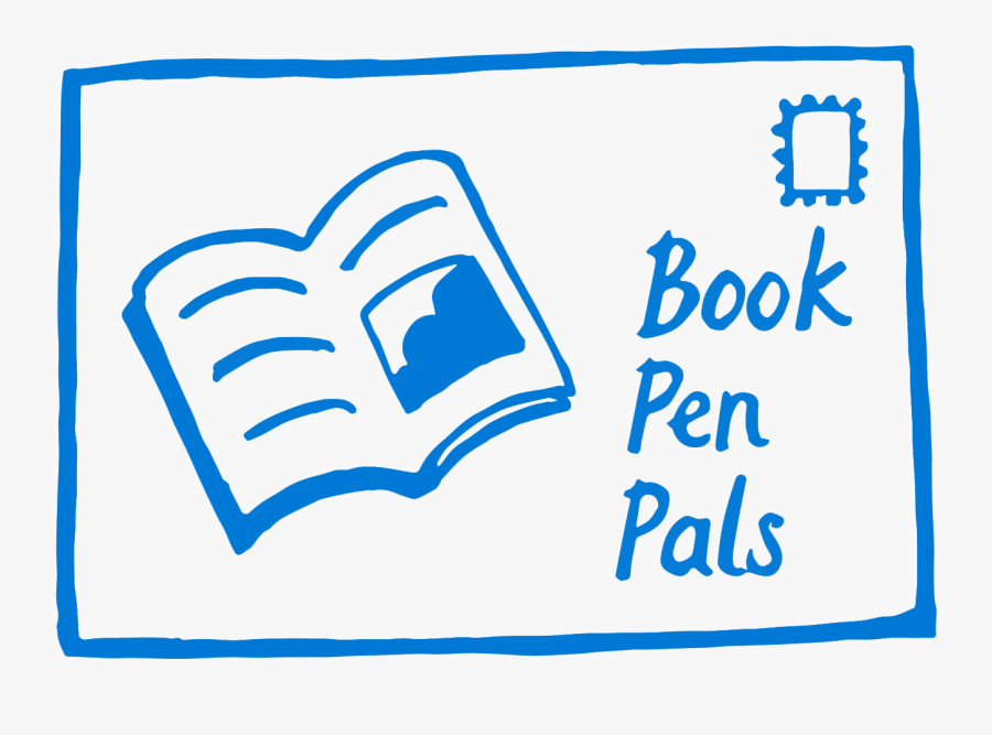 Hand Drawn Logo Of Postcard With A Drawing Of A Book, Transparent Clipart