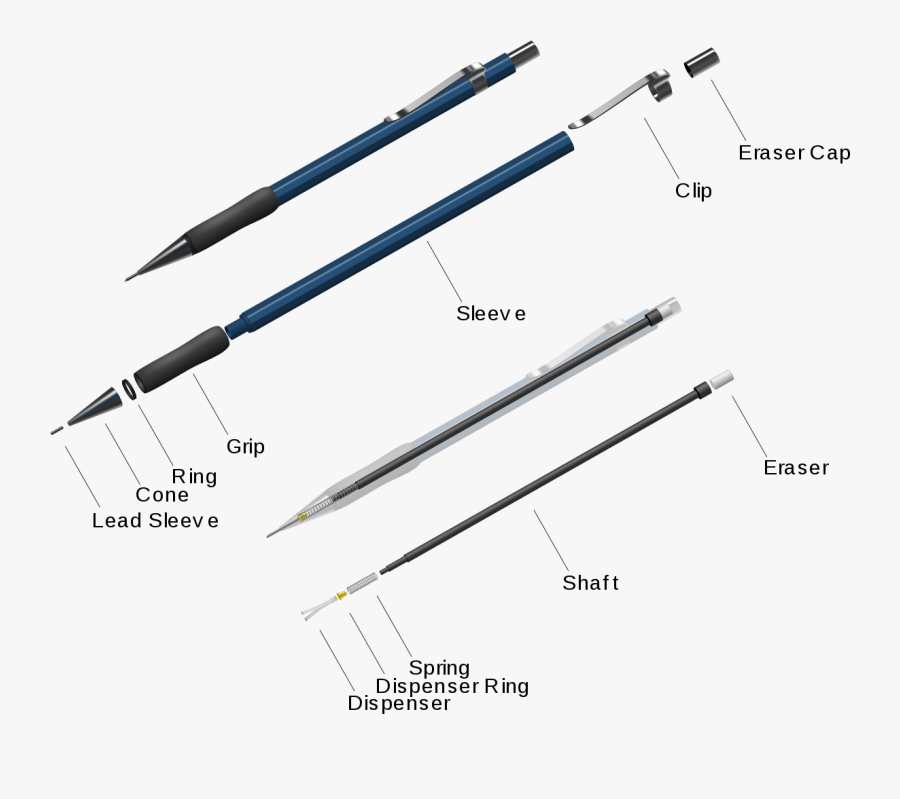 Mechanical Pencil Inside , Free Transparent Clipart ClipartKey