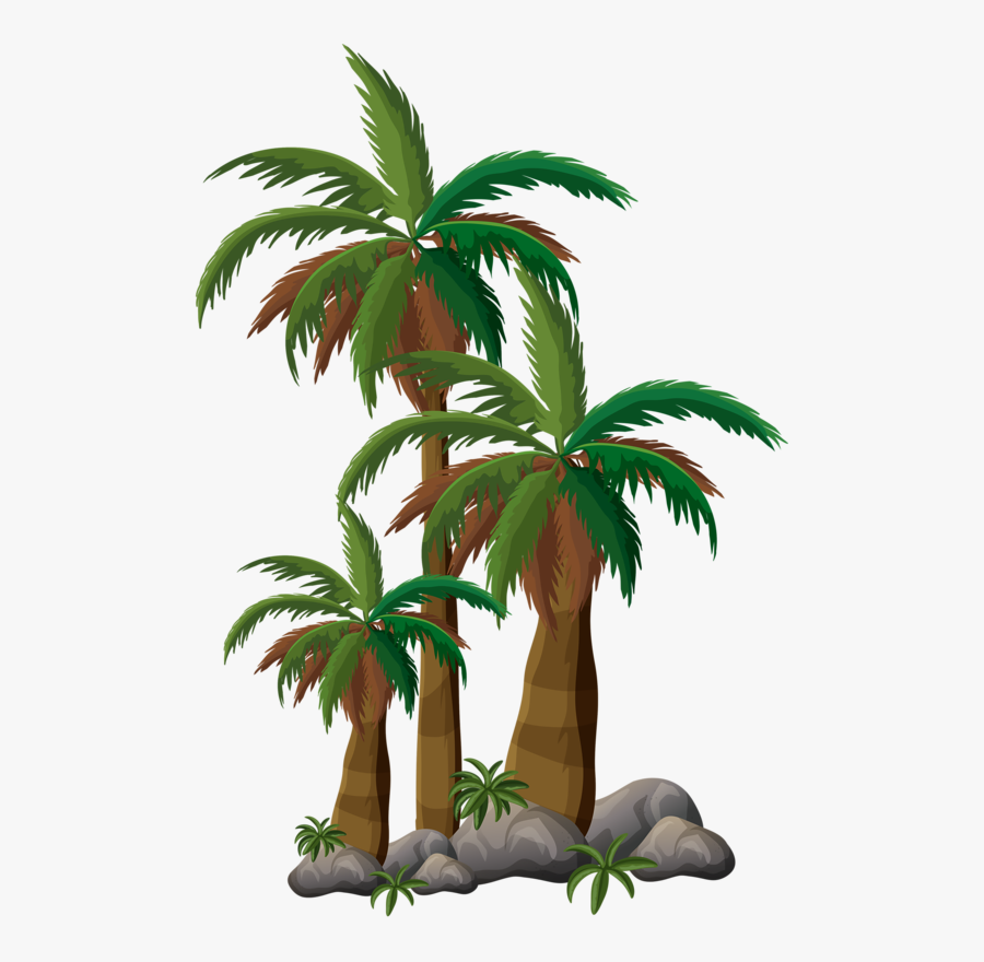 Stamp Clipart Palm Tree - Beach Sunrise Vector Free, Transparent Clipart