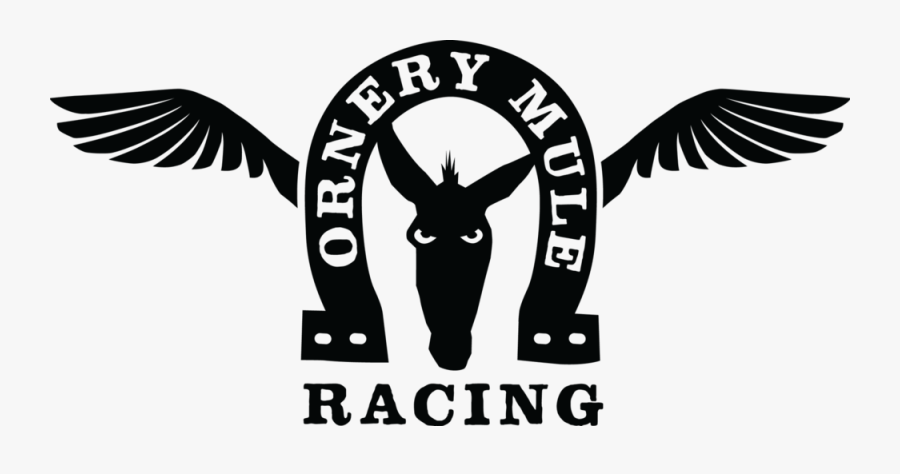 Ornery Mule Racing Black, Transparent Clipart