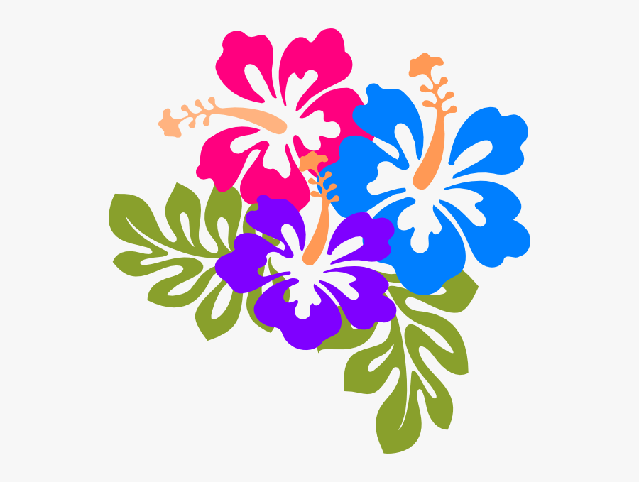 Hibiscus Clipart Hawaiian State - Hawaiian Flower Clipart, Transparent Clipart