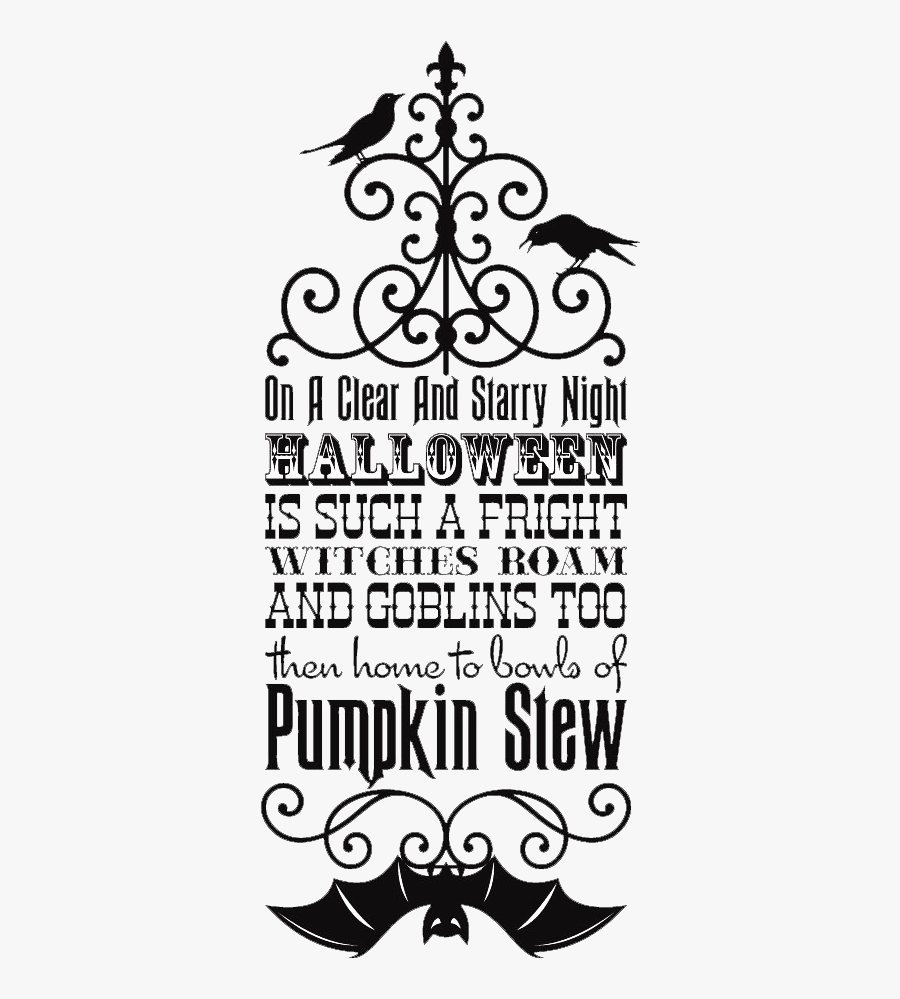 All Hallows, All Hallows Eve, And Decorations Image - Halloween Printable Signs, Transparent Clipart