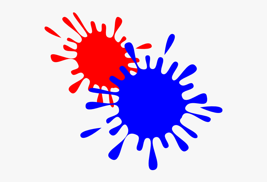 Red Paint Splatter Clipart, Transparent Clipart