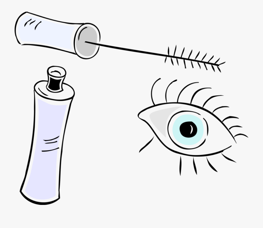 Vector Illustration Of Cosmetic Beauty Product Mascara, Transparent Clipart