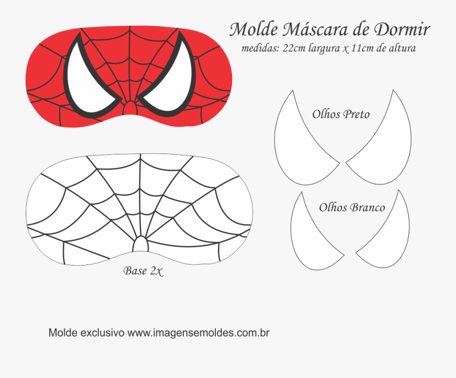 Molde De Mascara Del Hombre Araña, Transparent Clipart