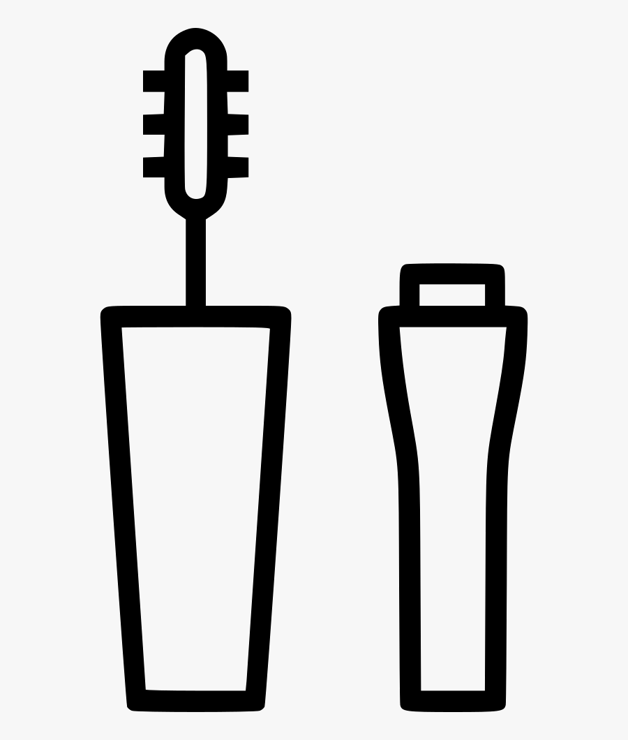 Mascara Brush Cosmetics Makeup Eye Beauty Touchup, Transparent Clipart