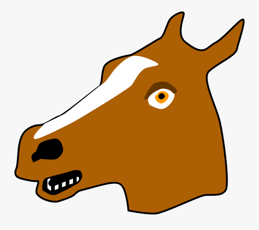 Horse, Mask, Horse Mask - Horse Mask Vector, Transparent Clipart