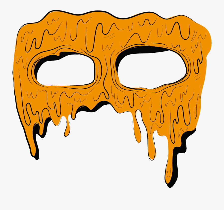 Mascara Grimeart Grime Grimeface Eyes Orange Anaranjado - Eye Grime Art Sticker, Transparent Clipart