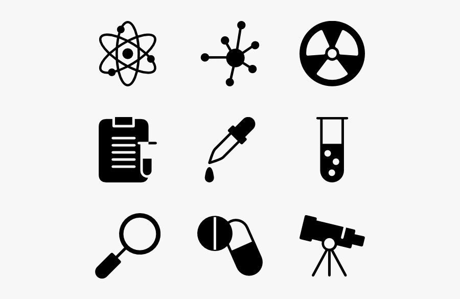 Science - Icon Of Molecule, Transparent Clipart
