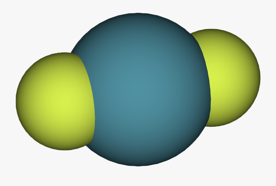 Transparent Molecule Clipart - Beryllium Fluoride, Transparent Clipart